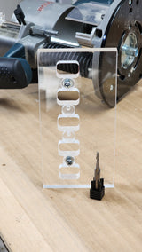 Router bit for key mortise template